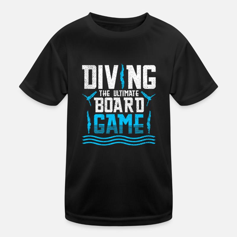 Diving Divers - Kids Functional T-Shirt - black