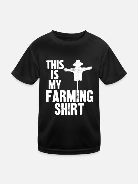 Farming Farmer Vintage C’est mon - T-shirt sport Enfant - noir - Devant