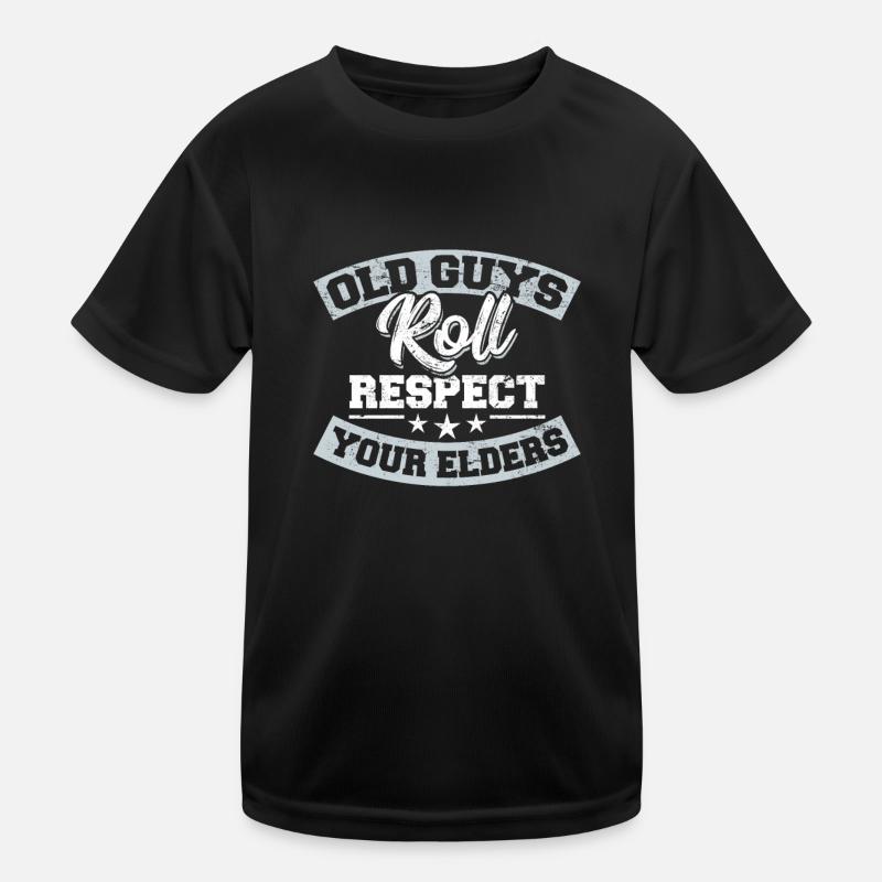 BJJ Old Guys Roll Brazilian Jiu Jitsu Training Jiu Kinder Funktions-T-Shirt