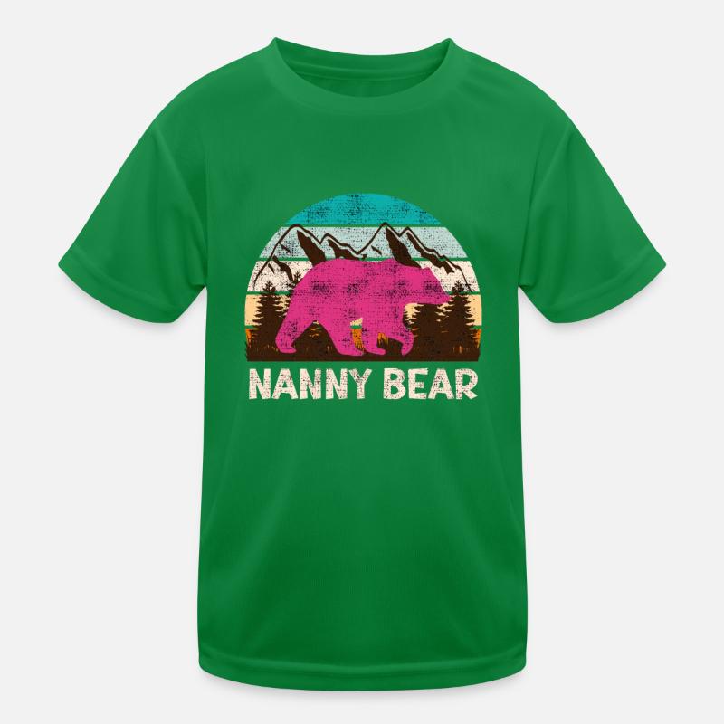 Mama bear Nanny bear Tagesmutter Kinder Funktions-T-Shirt