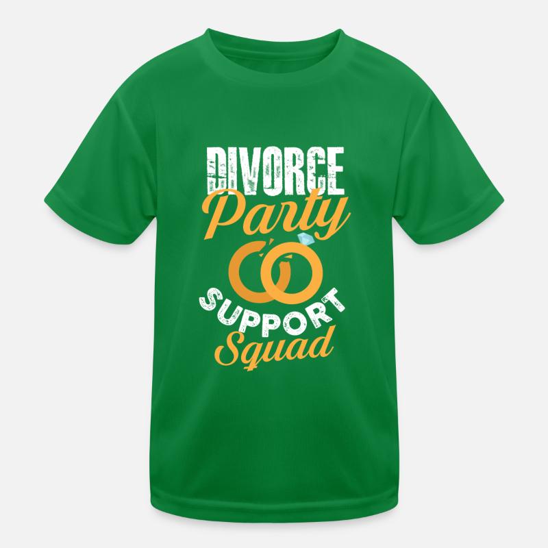 divorce party support squad Design for a divorce Kinder Funktions-T-Shirt