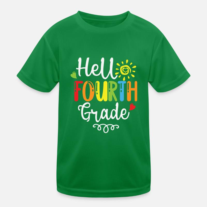 Hello fourth grade back to school Kids Functional T-Shirt