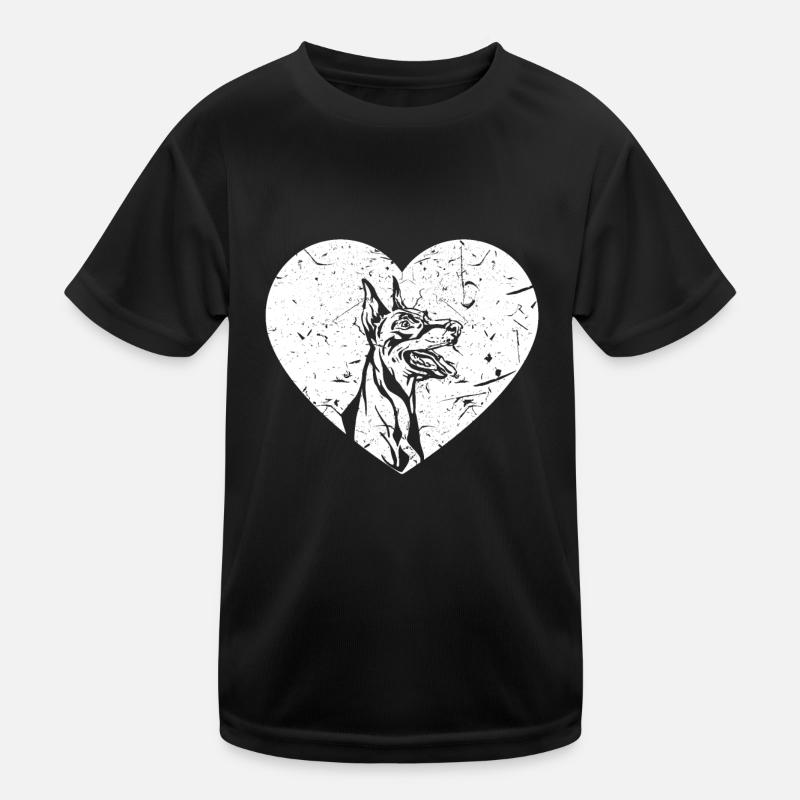 Doberman Pinscher Kids Functional T-Shirt