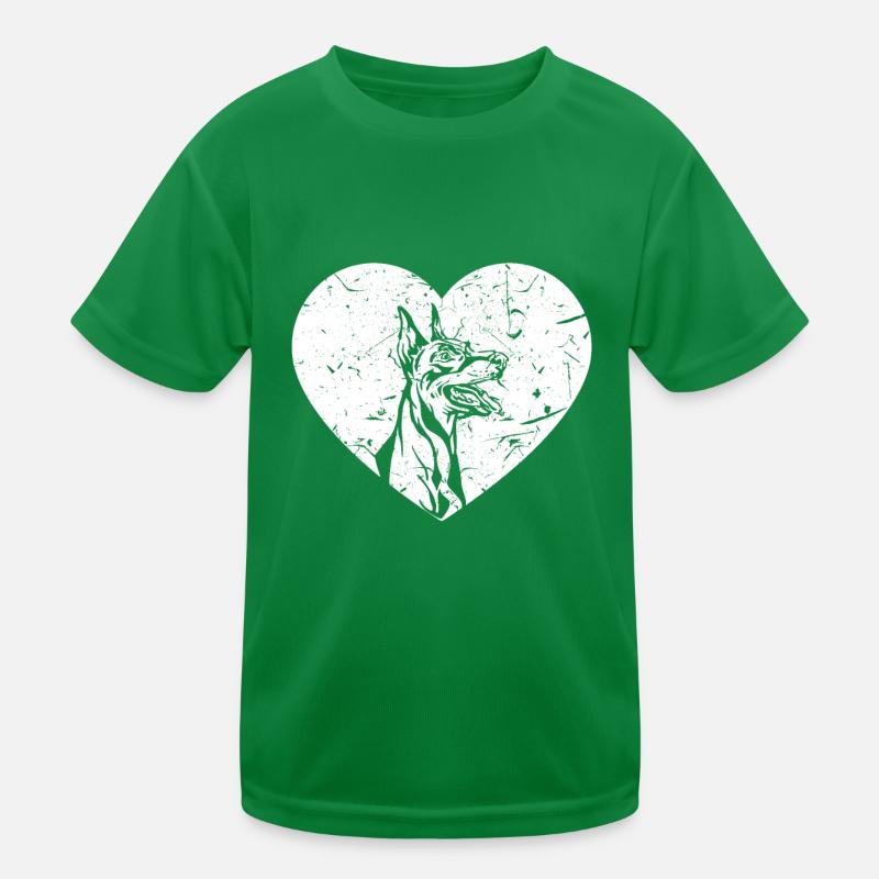 Dobermann Pinscher Kinder Funktions-T-Shirt