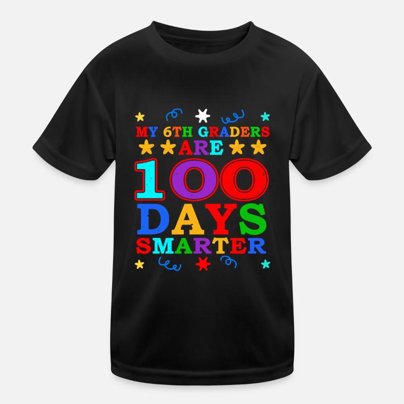 100e jour 6e année enseignant 100 jours d’école T-shirt sport Enfant