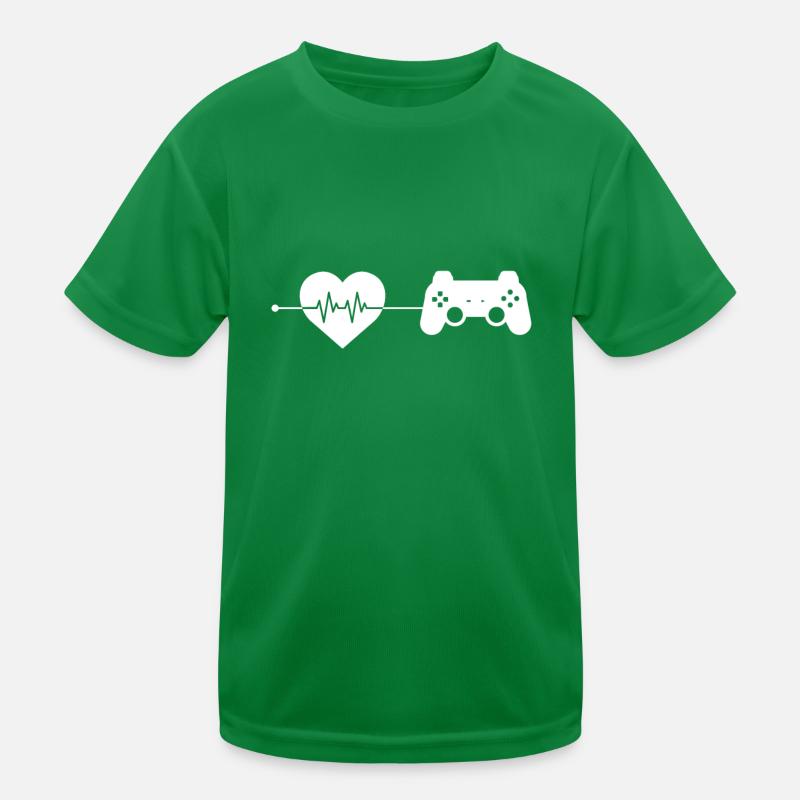 Gaming heartbeat Kids Functional T-Shirt