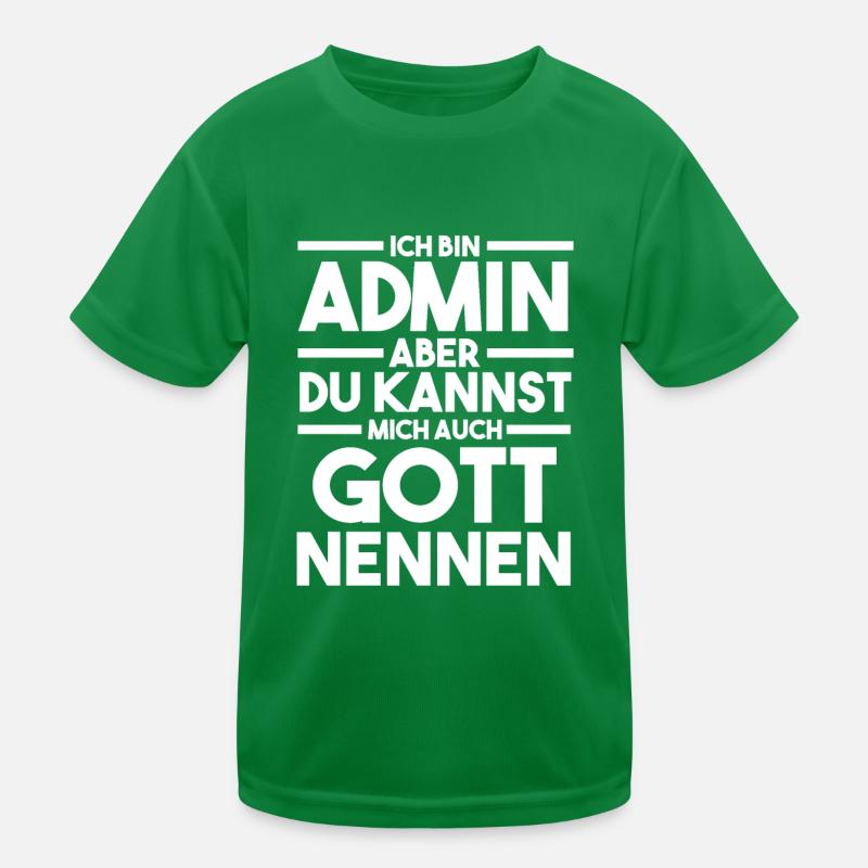 Informatiker Programmierer Admin Administrator Kinder Funktions-T-Shirt