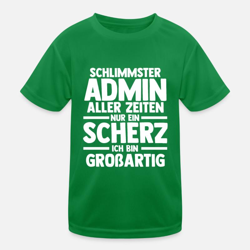 Informatiker Programmierer Admin Administrator Kinder Funktions-T-Shirt