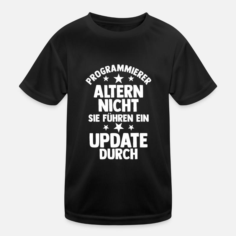 Programmieren Entwickler Coder Programmierer - Kinder Funktions-T-Shirt - Schwarz