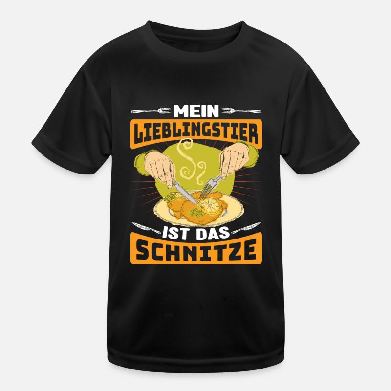 Schnitzel Mein Lieblingstier ist das Schnitzel Kinder Funktions-T-Shirt