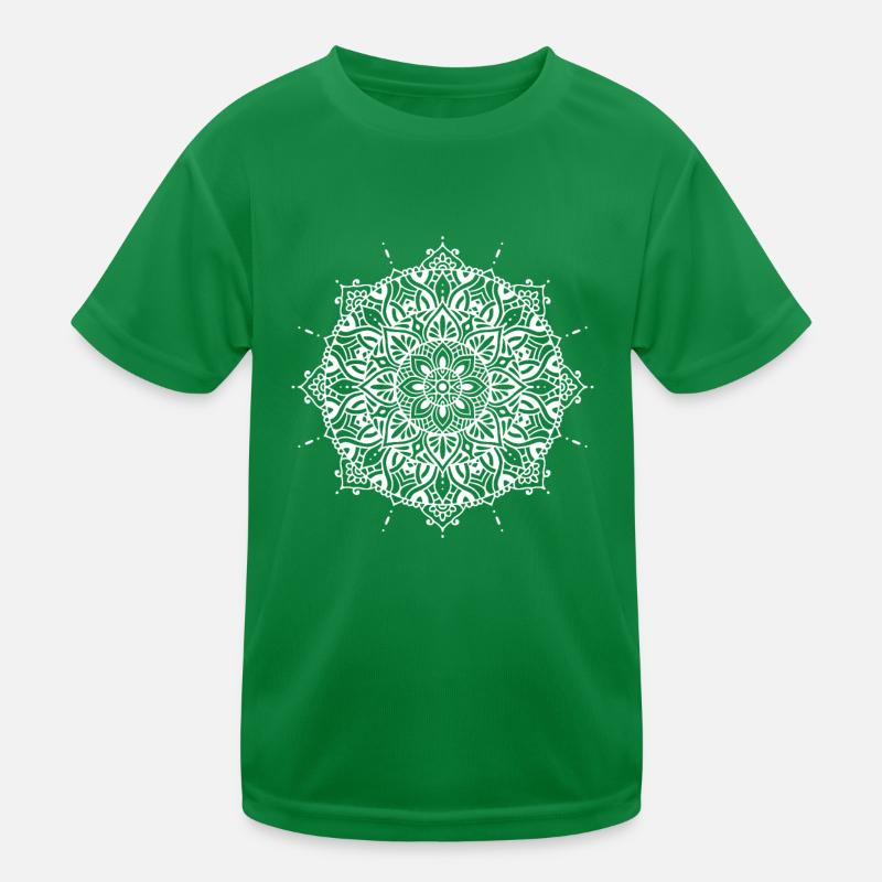 Blume Mandala Kinder Funktions-T-Shirt