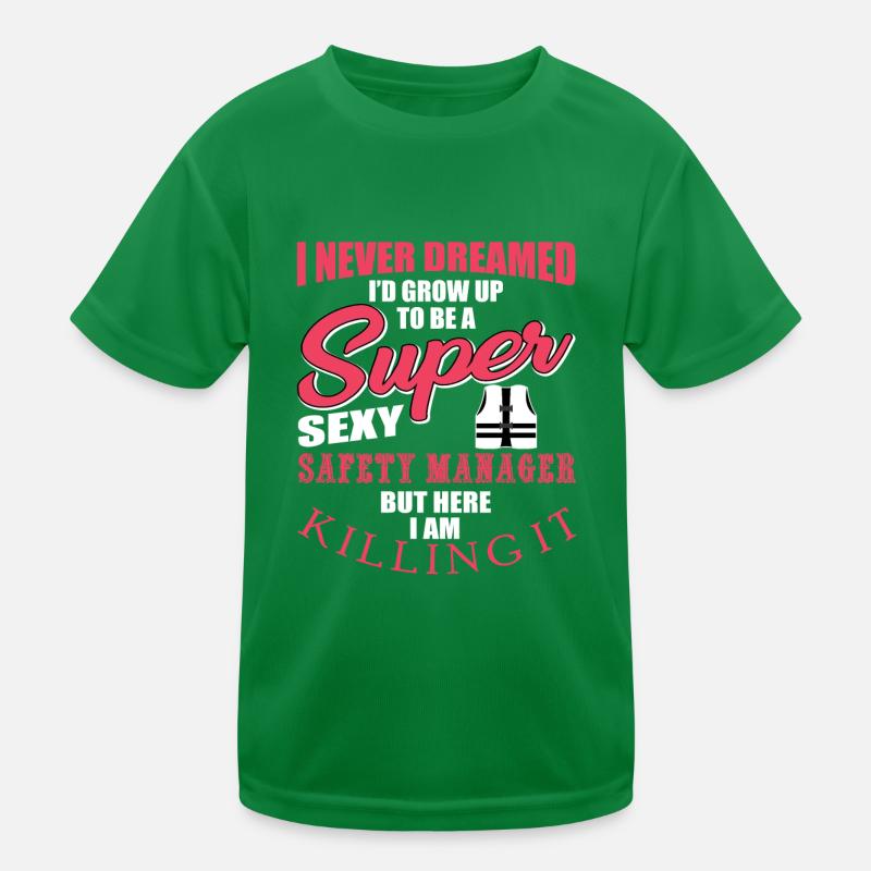 Funny Security Manager Gift Kids Functional T-Shirt