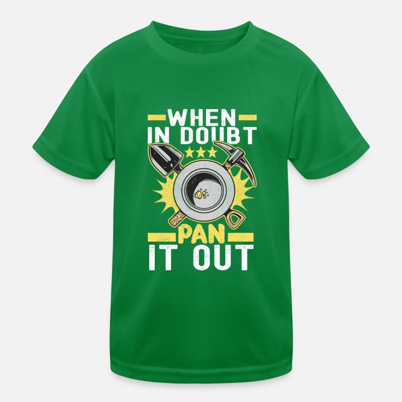 Gold Diggers Gold Mining Kids Functional T-Shirt