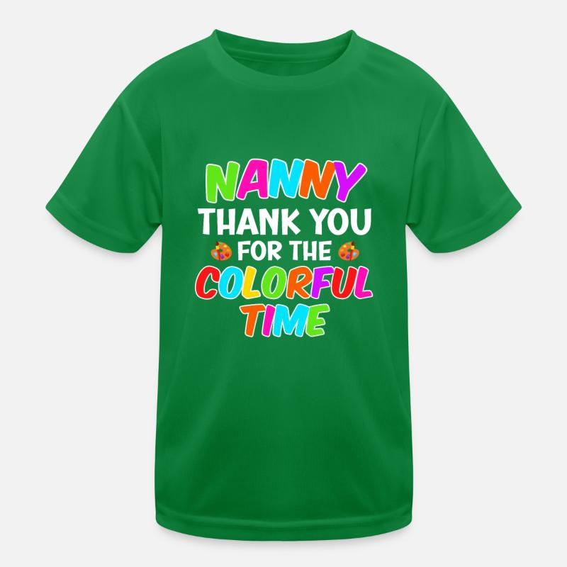 Merci pour le temps coloré meilleure assistante maternelle T-shirt sport Enfant
