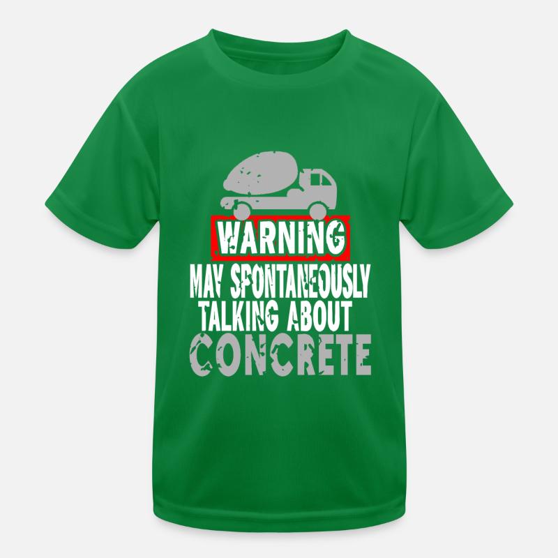 Conception de construction en béton pour les travailleurs de la construction et les chantiers de construction T-shirt sport Enfant