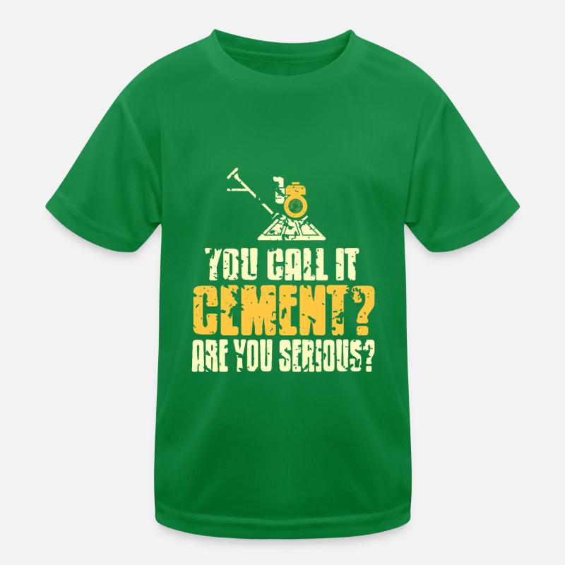 Conception de construction en béton pour les travailleurs de la construction et les chantiers de construction T-shirt sport Enfant