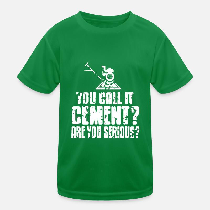 Conception de construction en béton pour les travailleurs de la construction et les chantiers de construction T-shirt sport Enfant