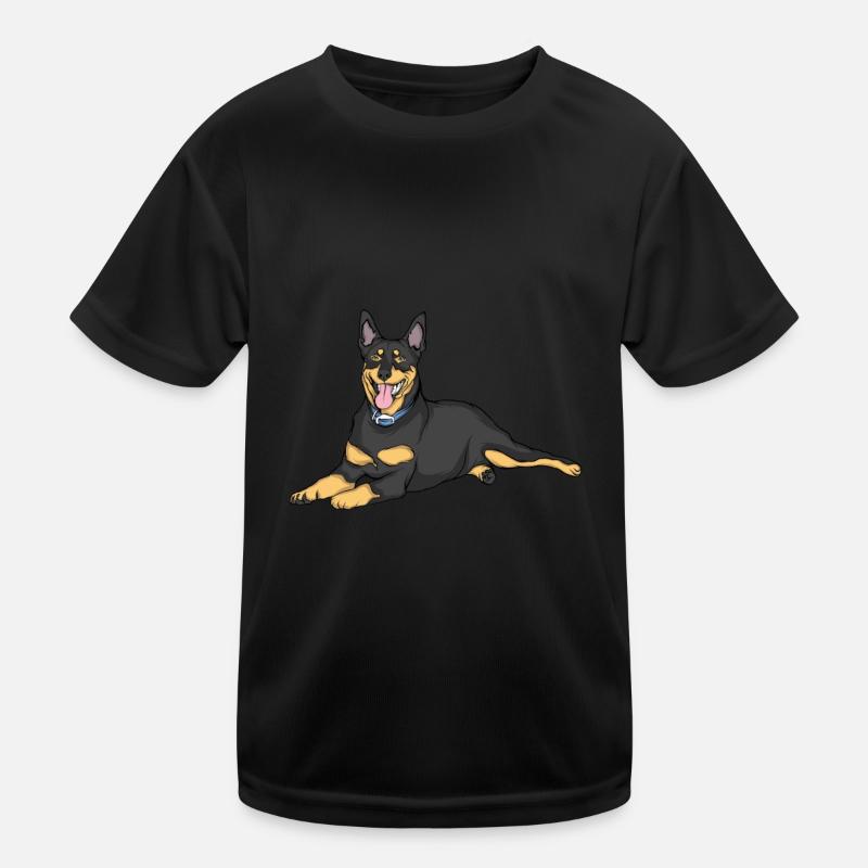 Doberman Chien T-shirt sport Enfant