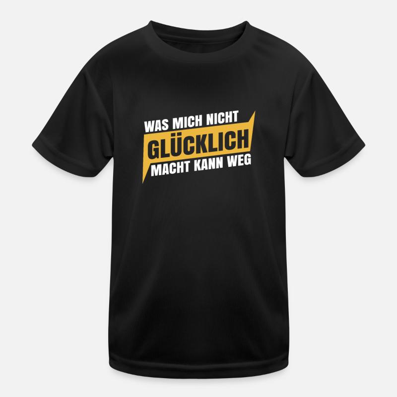 Schwarzer Humor Ironie Kinder Funktions-T-Shirt