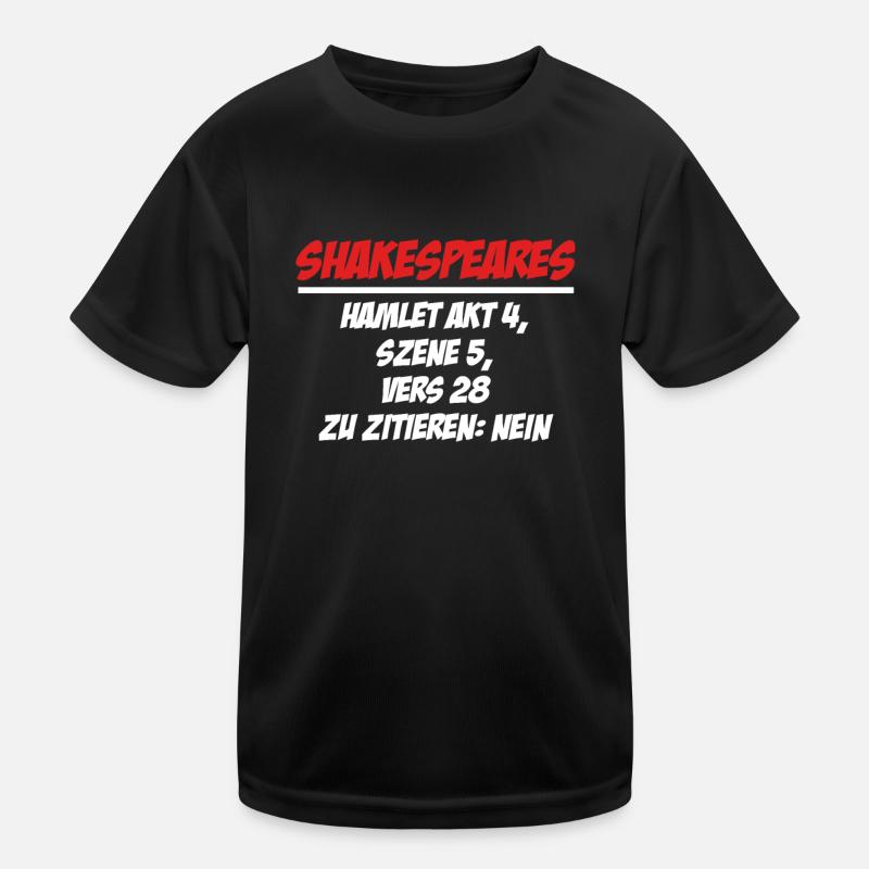 Schwarzer Humor Ironie Kinder Funktions-T-Shirt