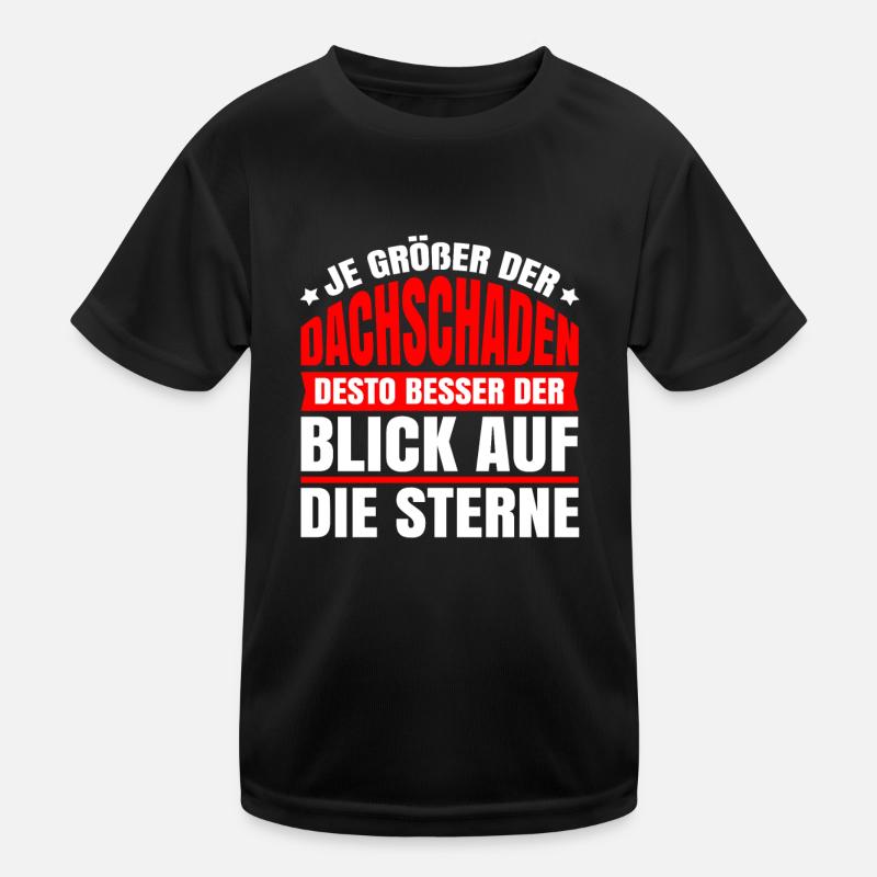 Schwarzer Humor Ironie Kinder Funktions-T-Shirt