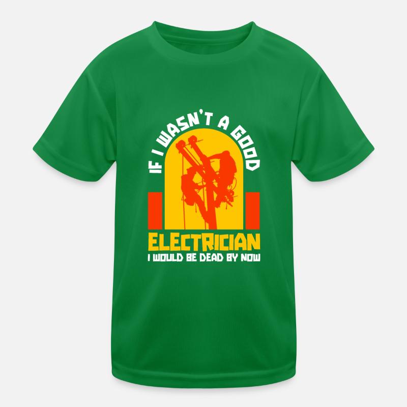 Électricien Technicien en électronique Électricien de construction T-shirt sport Enfant