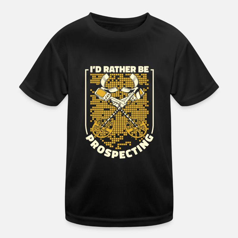 Prospectors Digging Treasure Kids Functional T-Shirt