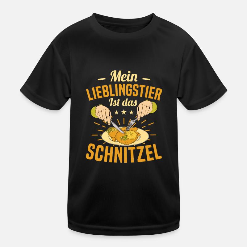 Schnitzel Mein Lieblingstier ist das Schnitzel Kinder Funktions-T-Shirt