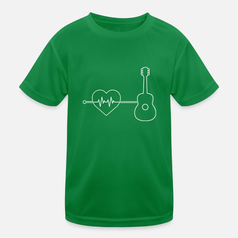 Guitar heartbeat Kids Functional T-Shirt