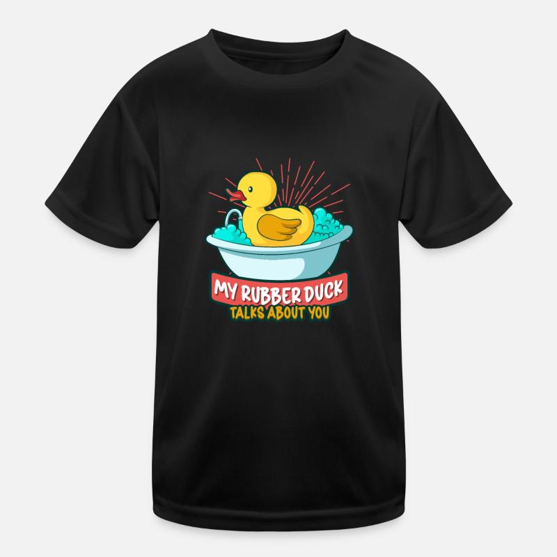 Rubber Ducks Duck Duck Lovers Bathroom Kids Functional T-Shirt