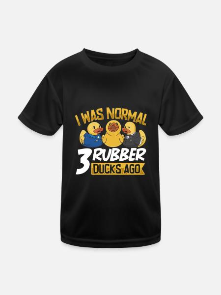 canard en caoutchouc canards en caoutchouc Duck Lover salle de bain - T-shirt sport Enfant - noir - Devant