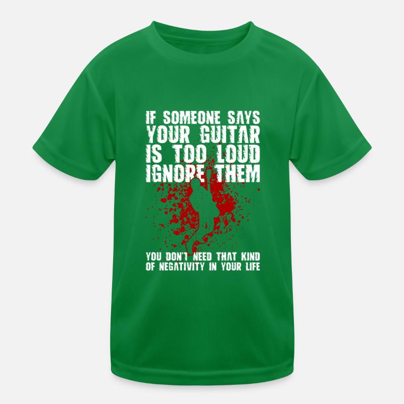 Guitariste électrique Guitariste Guitariste Rock Lustig T-shirt sport Enfant