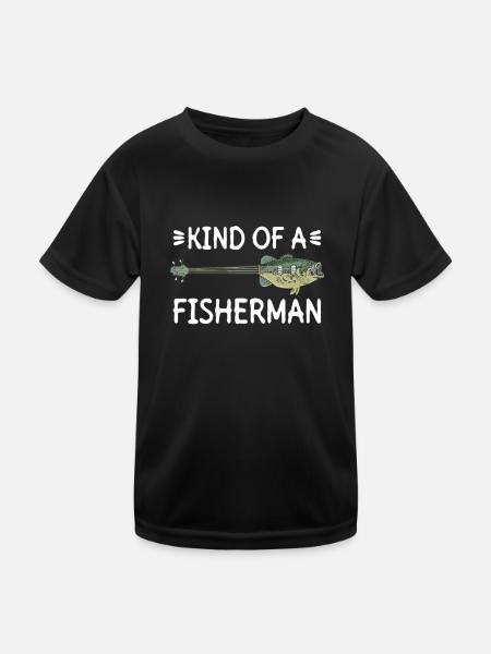 Kind Of A Fisherman - bassiste - T-shirt sport Enfant - noir - Devant