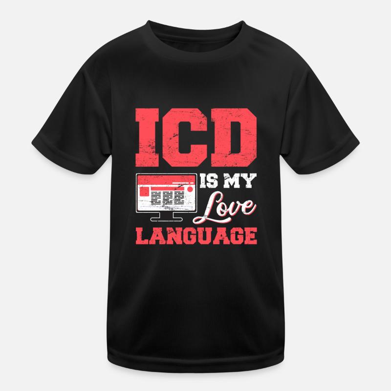 Funny Medical Coder ICD Medical Coding Medical Bil Kinder Funktions-T-Shirt