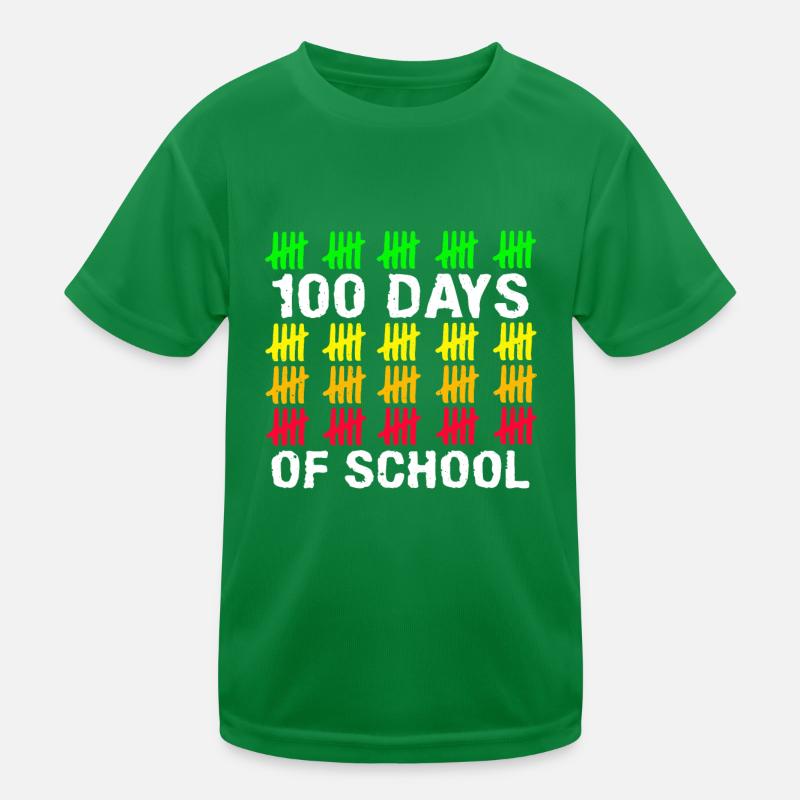 Stick Student 100. Tag 100 Tage Schule Kinder Funktions-T-Shirt