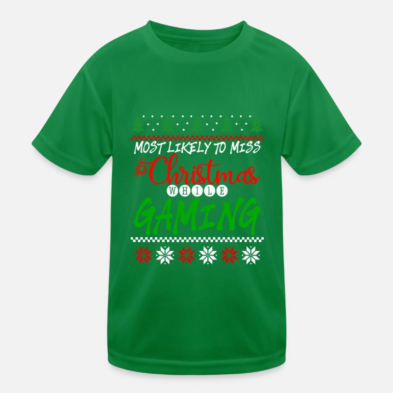 Les plus susceptibles de manquer Noël en jouant 4 T-shirt sport Enfant