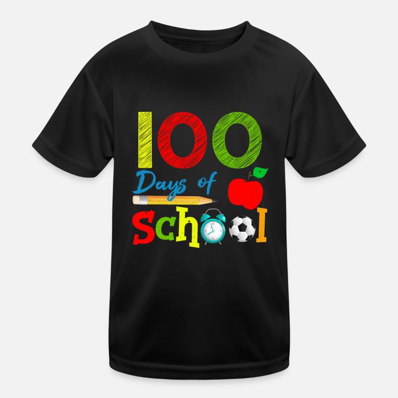 Apple Student 100e jour 100 jours d’école T-shirt sport Enfant