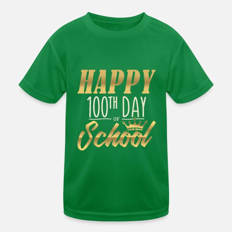 Étudiant royal heureux 100e jour 100 jours d’école T-shirt sport Enfant