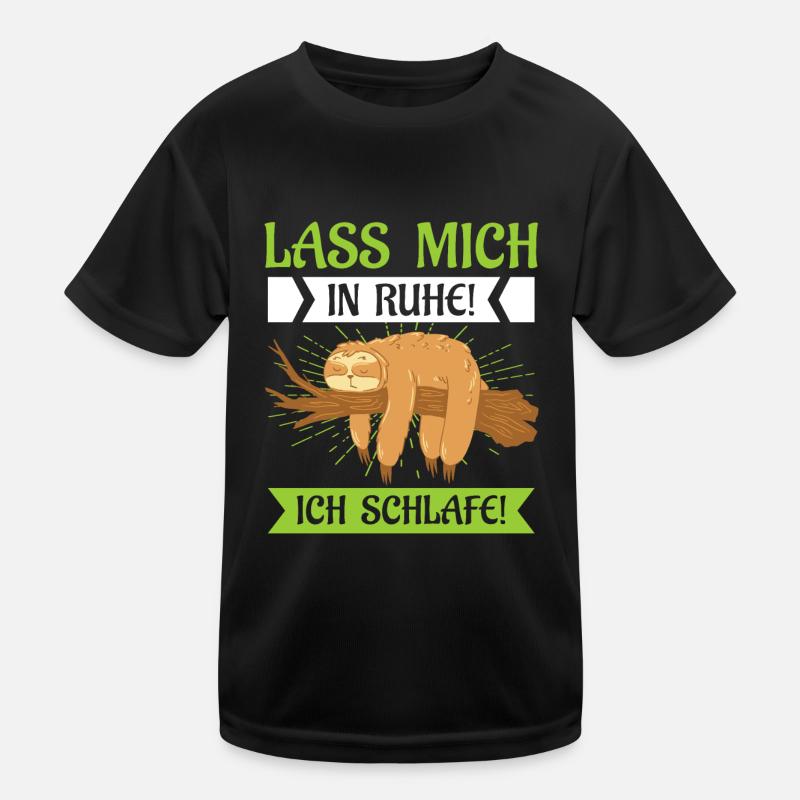 Faultier Lass mich in Ruhe! Ich schlafe! Kinder Funktions-T-Shirt