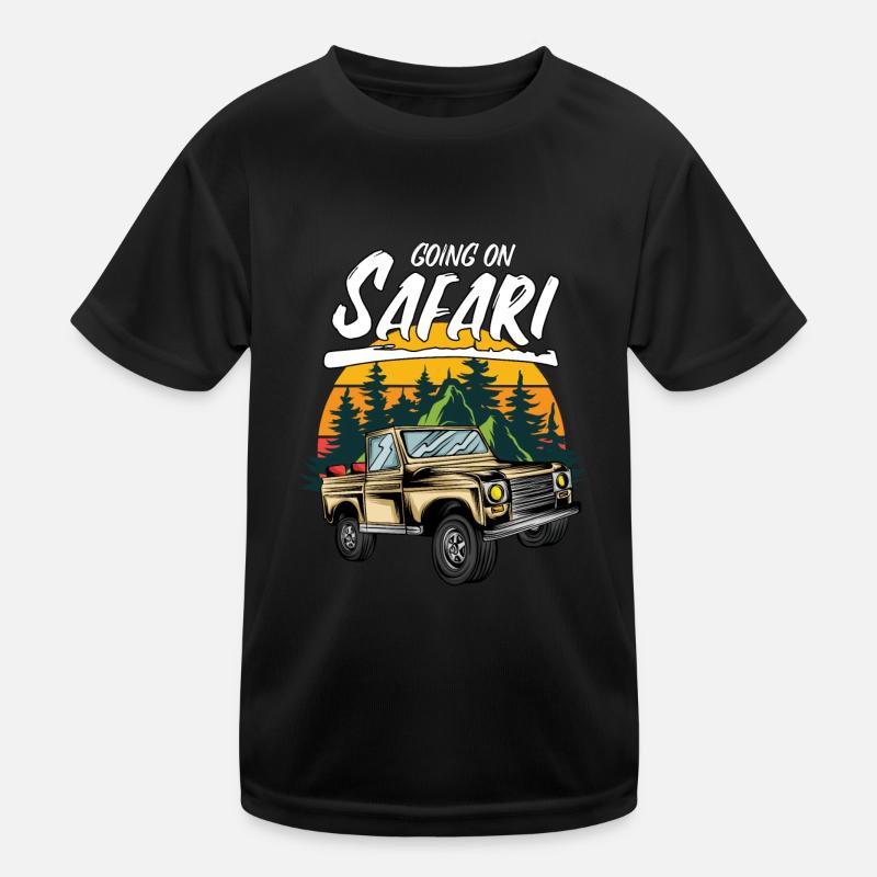 Going On Safari SUV Kids Functional T-Shirt