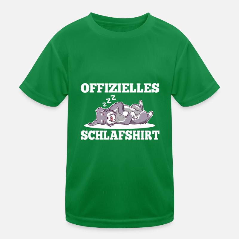 Offizielles schlafshirt Schnauzer Kinder Funktions-T-Shirt