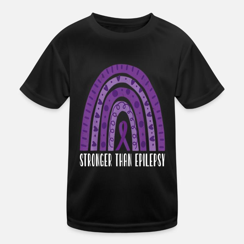 Epilepsy Awareness Ribbon Kids Functional T-Shirt
