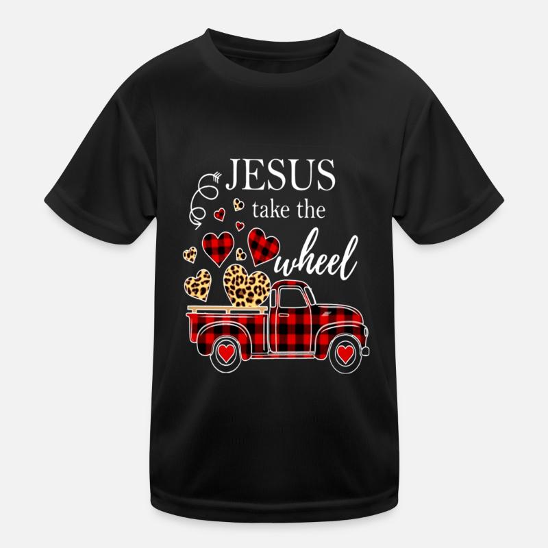 Noël Jésus prend le volant T-shirt sport Enfant