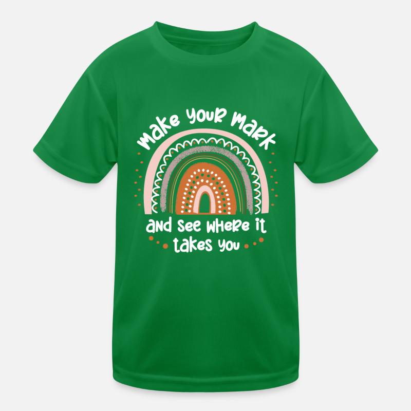 Machen Sie Sich Einen Zeichen Und Sehen Sie Kinder Funktions-T-Shirt