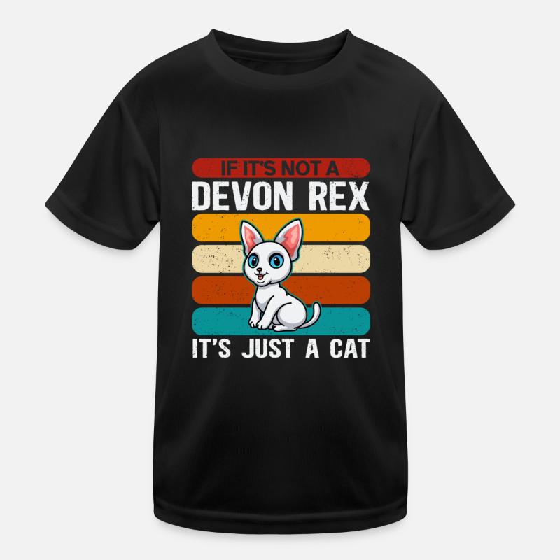 Devon Rex Katzen Katzenbesitzer Katze Geschenk Kinder Funktions-T-Shirt