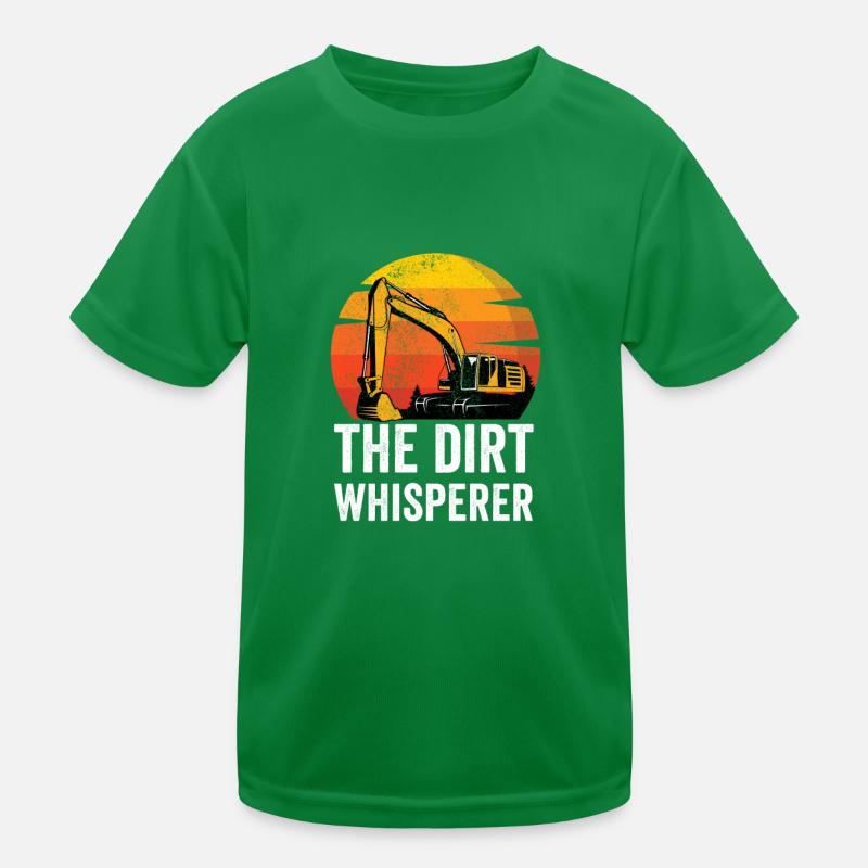 Excavator Excavator Driver Construction Machine Construction Worker Job Kids Functional T-Shirt