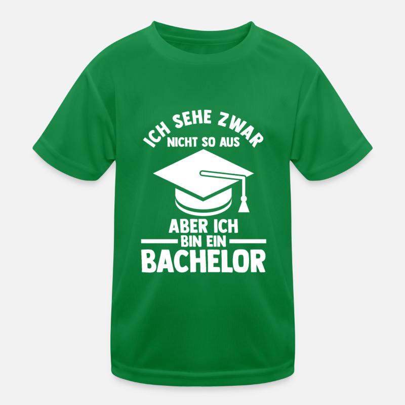 Student Akademiker Uni Abschlussfeier Bachelor Kinder Funktions-T-Shirt