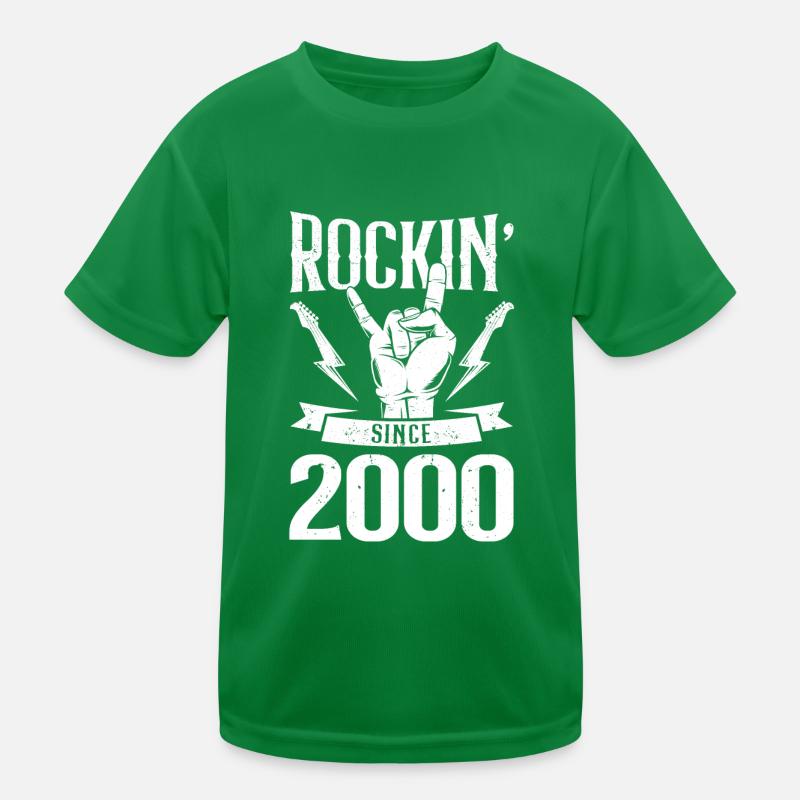 Rockin since 2000 Kinder Funktions-T-Shirt