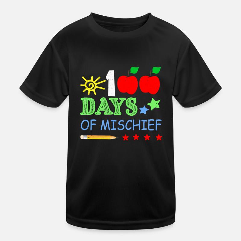 Crayon 100e jour de méfait 100 jours d’école T-shirt sport Enfant