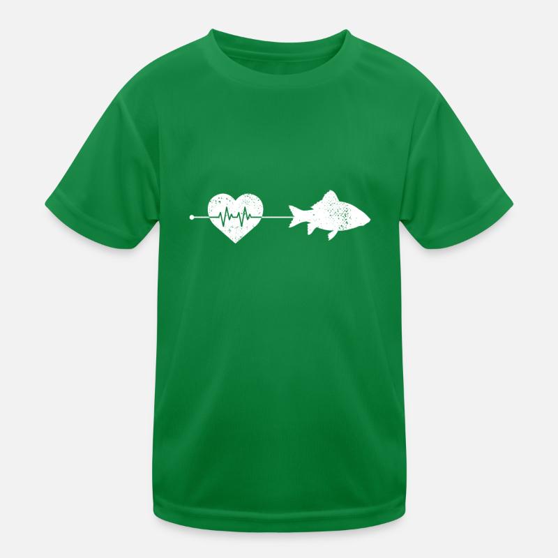 Rythme cardiaque de poisson T-shirt sport Enfant